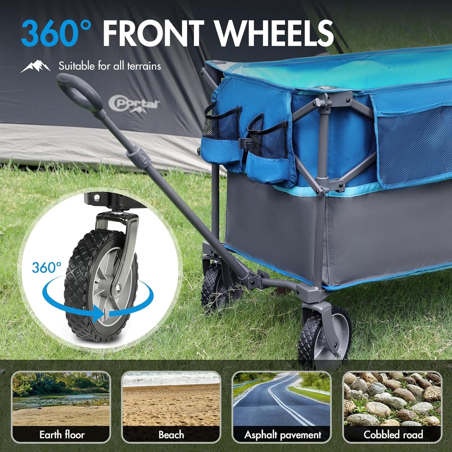 PORTAL XL Deeper Festival Trolley 228L Larger Capacity