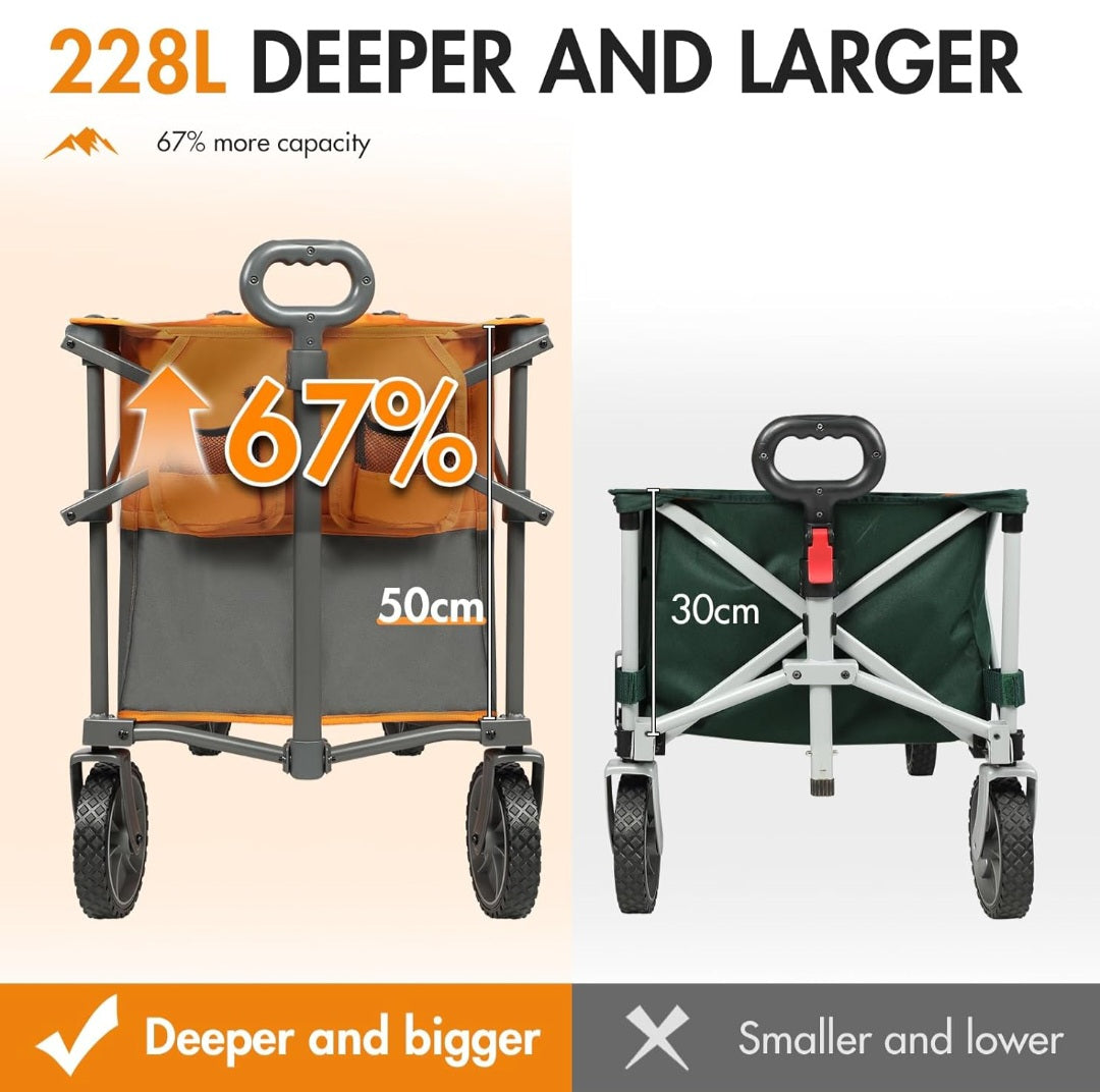 PORTAL XL Deeper Festival Trolley 228L Larger Capacity